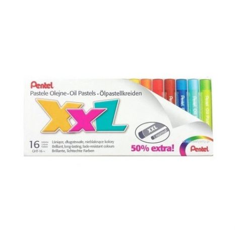 Pastele olejne Pentel XXL, 16 kolorów